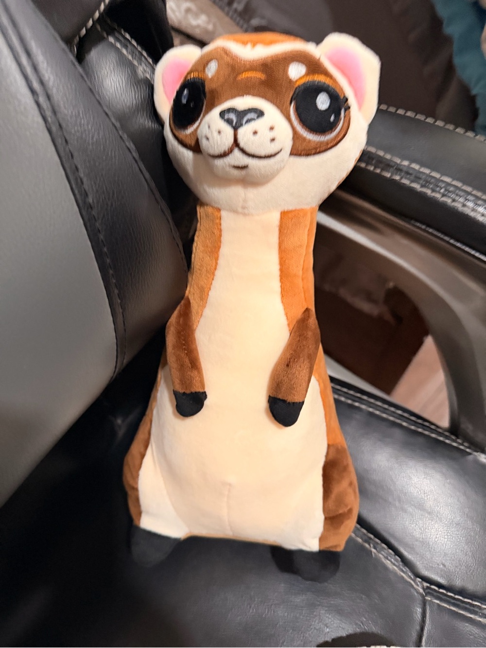 Cute Plush Ferret Stuffed Animal - Brown & Cream, ABC Cookies Girl Scout reward